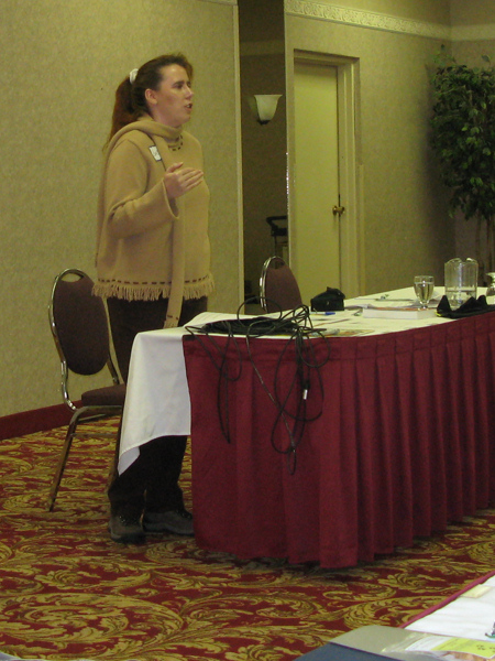 Sabine Contreras at the Dog Food Seminar in Calgary, September 2007